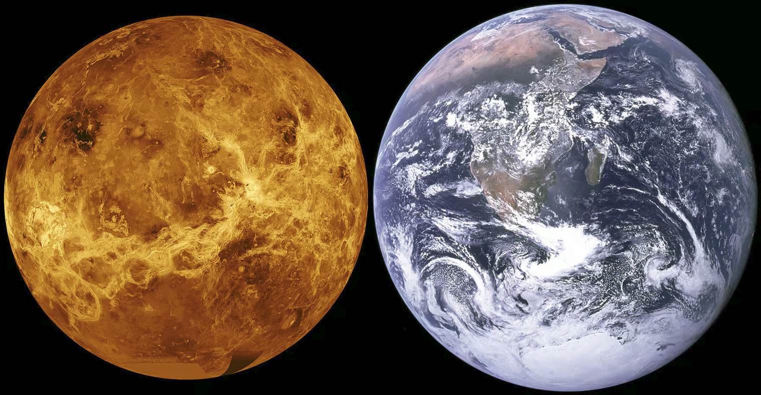 Vénus & la Terre.
