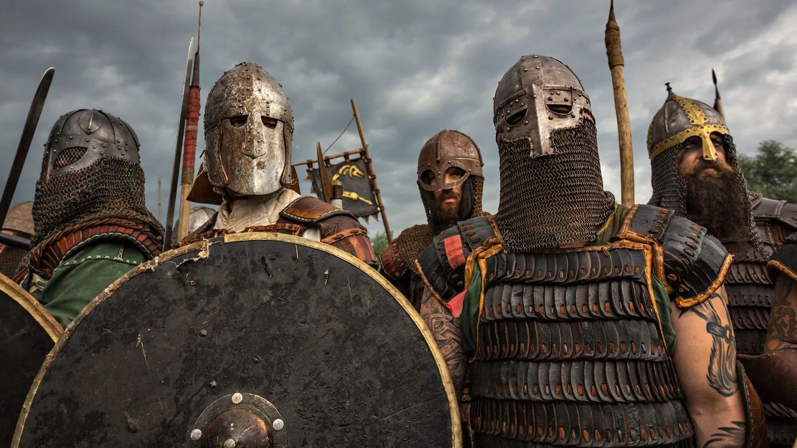 Vikings & Slaves, reconstitution historique durant le festival de Wolin en Pologne.